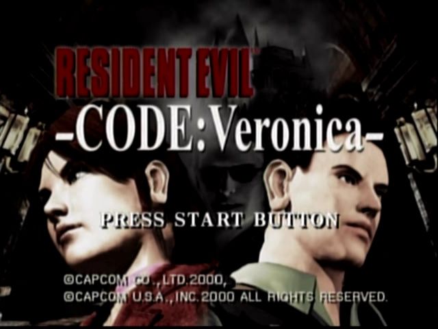 10528120 resident evil code veronica dreamcast title screen